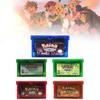 Классический набор картриджей для GBA с изображением культовых покемонов в ярких цветах
