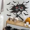 Halloween Scary Eyes Bat Bedroom Living Room Porch Home Decoration Wall Sticker