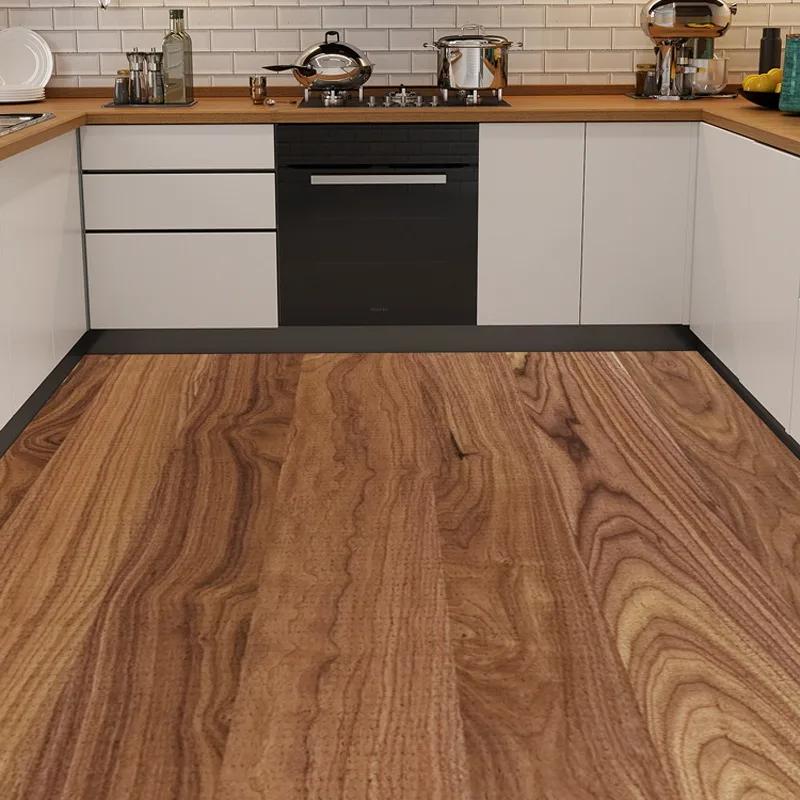 Кухонный ковер Современный Простой Под дерево Водонепроницаемый Маслостойкий Не пачкающийся Напольный коврик ПВХ Легкий в уходе Коврик для балкона Alfombra