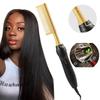 Hair Hot Comb Straightener Professional Press Comb Electric Curler Portable