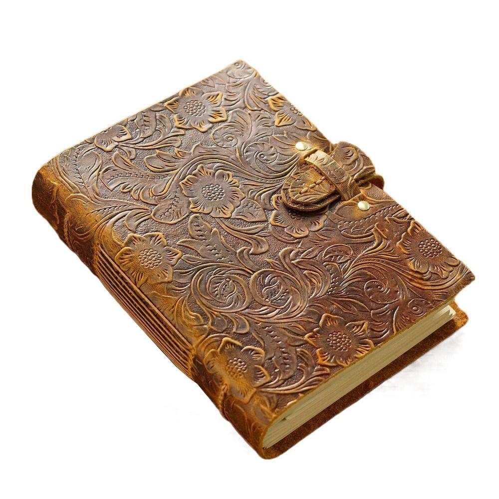 Журнал ручной работы в кожаном переплете из натуральной кожи, блокнот для зарисовок, антикварный ежедневный блокнот для записей