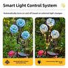 with 3 Head Simulation Flower Lamp Ground Mounted Landscape Light  for Yard Garden House