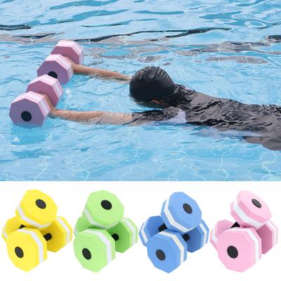 2 шт., женские и детские водяные гантели высокой плотности, пена EVA, вес для бассейна, водная аэробика, похудение, плавающие упражнения, гантели, аквафитнес, тренировки со штангой