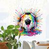 Soccer Theme Wall Decal for Bedroom and Playroom with Splash Ink Design Removable Vinyl Sticker for Sports Party Decor