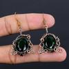 Ювелирные изделия из драгоценных камней Зеленого Турмалина, Серьги, обернутые медной проволокой 999 пробы, Удивительные серьги с Турмалином, Дизайнерские украшения ручной работы для женщин