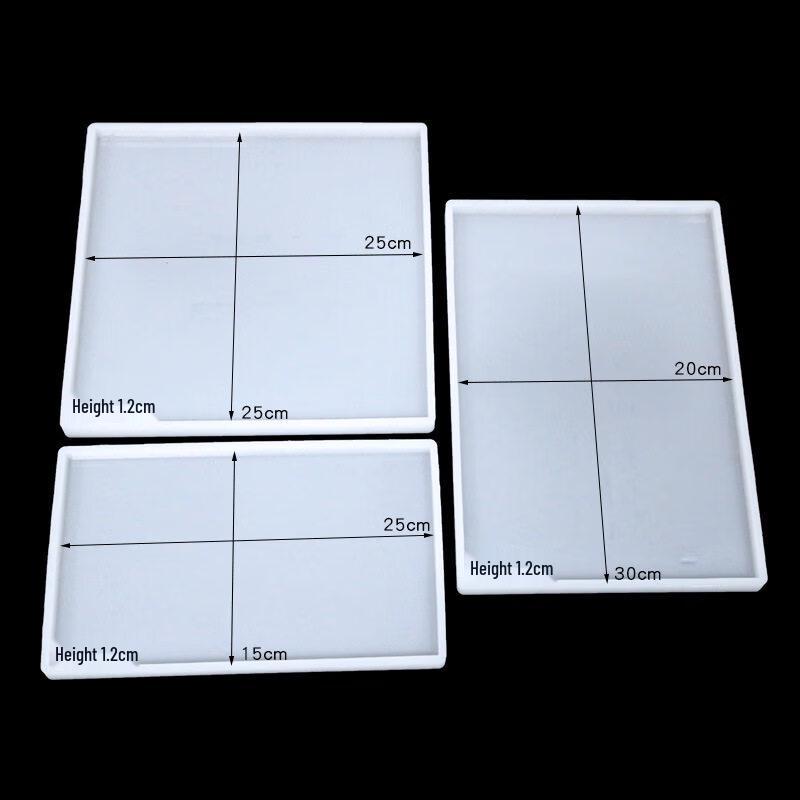 Large Rectangular Resin Silicone Tray Mold (Thickened)