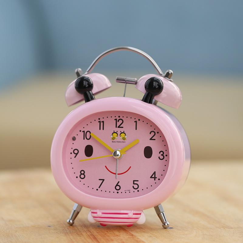 Big Ringtone Simple Creative Sleepy Alarm Clock Cartoon Children Student Using Luminous Simple Silent Bedside Bee
