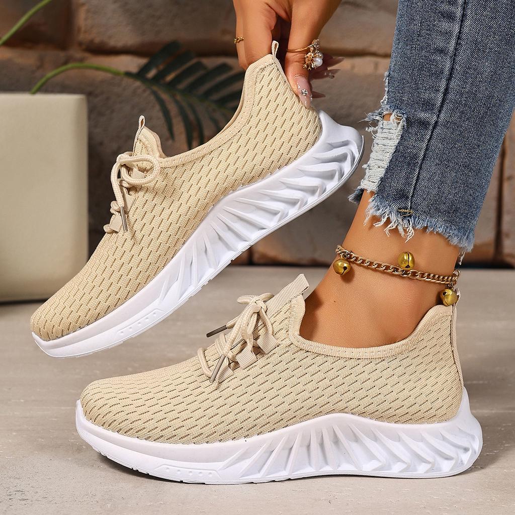 Shoes Women's 2025 Foreign Trade New Lightweight Casual Shoes Running Shoes Breathable and Not Tired Feet Women's Shoes Soft-soled Sports Shoes Women