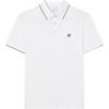 Modern Heritage Fashion Comfortable Versatile Breathable Logo Embroidered Short Sleeve Polo Shirt Men Tops White F51M523102F-WT