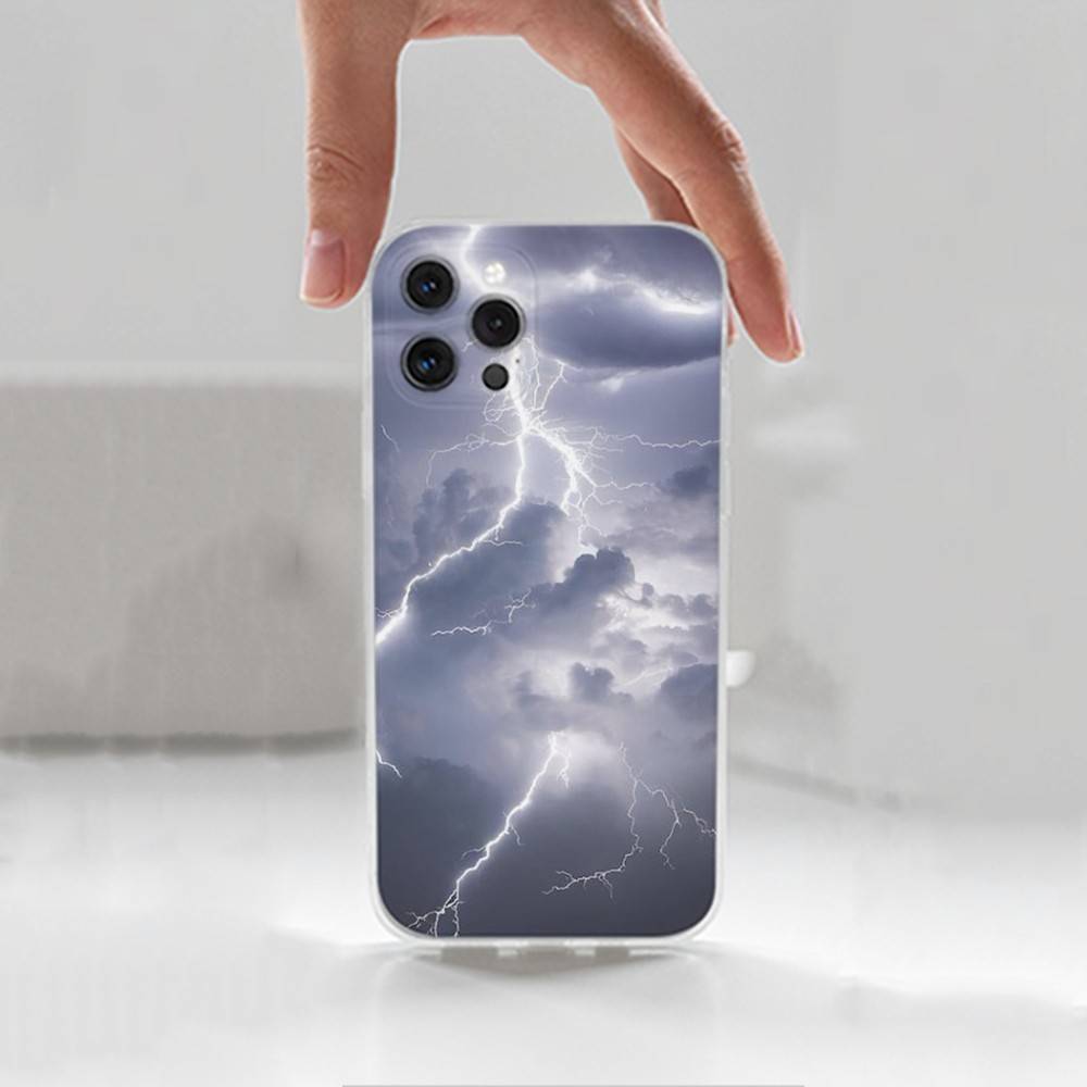 Чехол T-Thunderbolt L-Lightning для iPhone X, XS, SE, 12, 15, Pro, 17, Plus, 11, Max, 13, XR, 14, 16, Mini, Прозрачный Мягкий Чехол