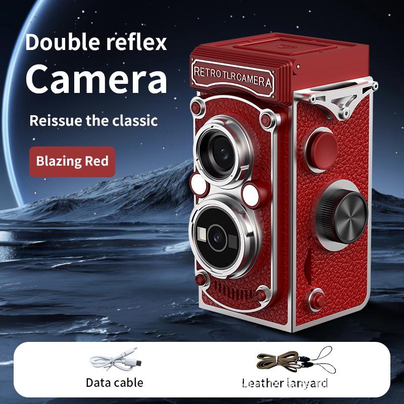 Retro Twin-Lens Mini Digital Camera HD - Portable Student Travel Pendant