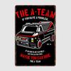 Movie Cars The A Team Vintage Retro Poster Metal Sign Garage Club Indoor Room Decoration Wall Decor Custom Home Decor