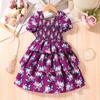 Girls Fashion Dress Summer Children Princess Dress Floral Dress