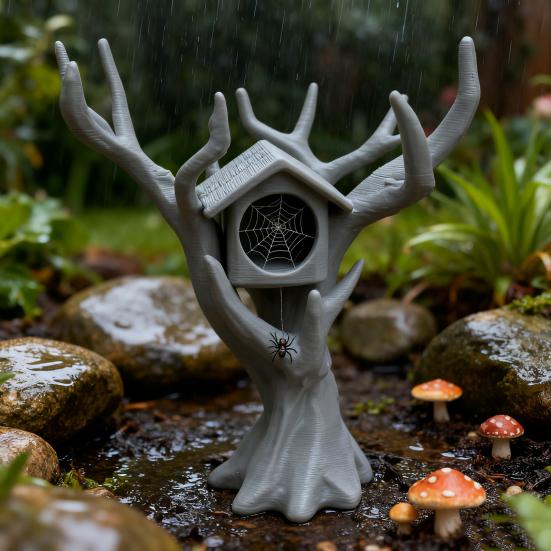 Прыгающий паук Домик на дереве Альпинист Укрытие Деревовидное укрытие для пауков Лазание Прятки Комбо Домик для мелких существ Насекомые Домашние животные Террариум для пауков