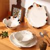 Милая керамическая тарелка с изображением кота, столовая посуда, креативные высококачественные тарелки для послеобеденного чая, торта, десерта, фруктов, изысканные домашние суповые миски
