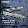 MR.GREEN Nail Clippers Curved Blades Fingernail Cut Nippers Manicure Scissors Stainless Steel Pedicure Tools