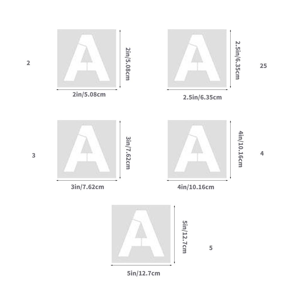 60 шт. трафаретов для букв и цифр, шаблоны для рисования, многоразовые трафареты из ПЭТ для рисования на бумаге, дереве, металле, ткани, стене