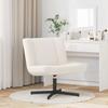 Swivel Chair Cream 63 x 75 x 76 cm Sheepskin Leather