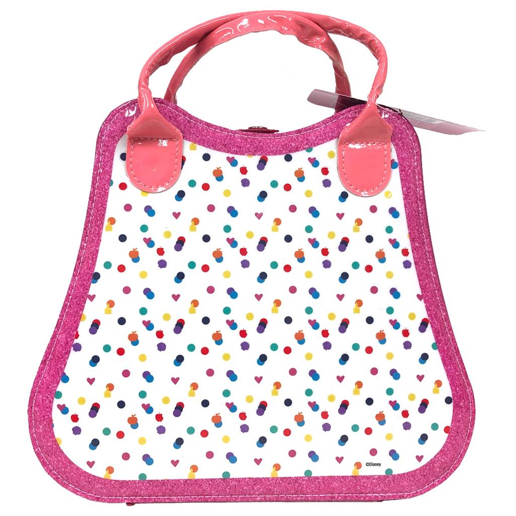 Disney Princess Cosmetic Set with Portable Handle and 30 Piece Set with Kids Makeup Cosmetic Makeup Girls Snow Princess Mirror, Stickers, Cosmetics,