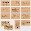 30-Pack Kraft Thank You Greeting Cards - Blank Decorative Gift Cards