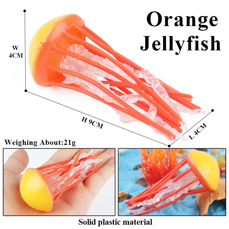 Oenux Морская звезда Океана Морской анемон Коралл Медуза Кальмар Креветка Краб Акула Животные Модель Фигурки ПВХ Миниатюра Детская Игрушка Подарок