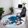 1 шт. Круглый ковер Sonic Running для офиса, Внутренний коврик, Подходящий для офиса, Под офисные стулья, Спальни, Гостиной, Декора для дома, Декор комнаты