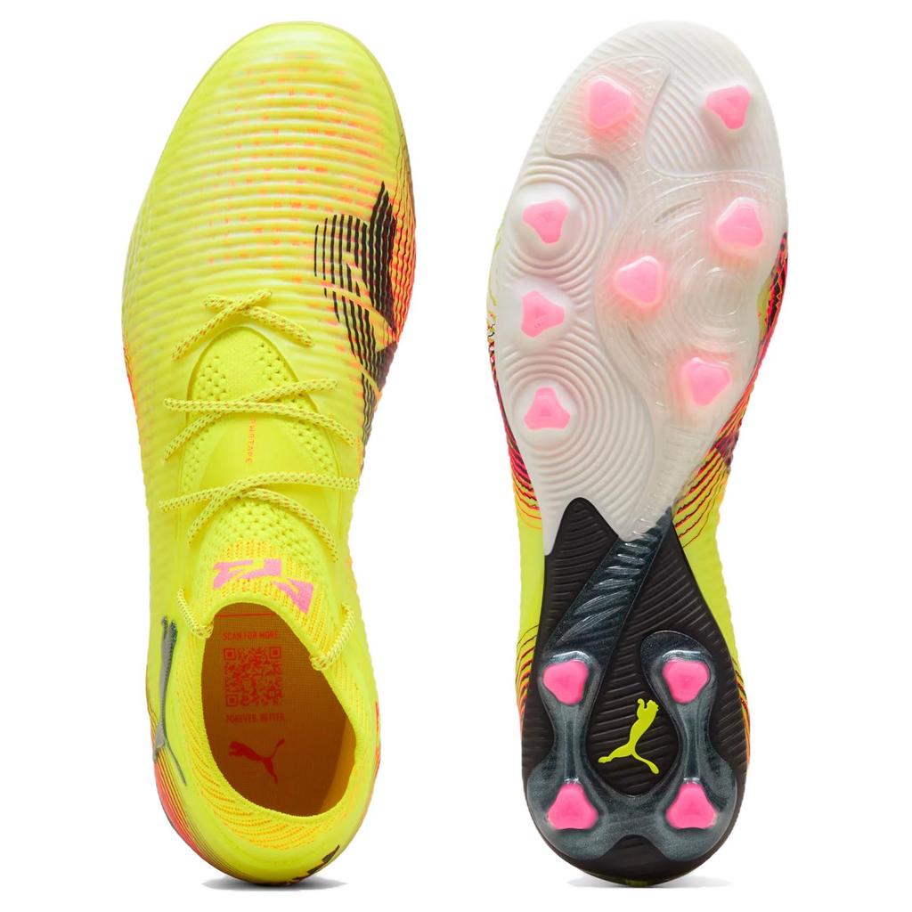 Puma Future 8 Fashion Comfortable Ag (Rubber Short Studs) Soccer Shoes Men Soccer Shoes Yellow 108189-03