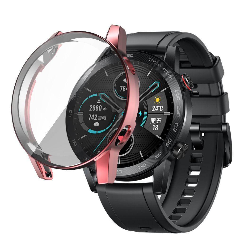 Luxury Soft Protective Shell TPU Watch Case Plating 360 Full Cover Screen Protector
