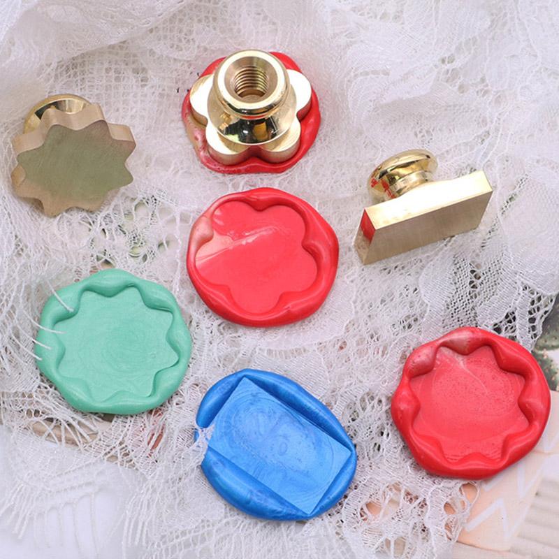 Пустая печать из воска, печать из огненного лака, медная головка, круглая, в форме сердца, штампы из сургуча для скрапбукинга, приглашений, поздравительных открыток, печатей