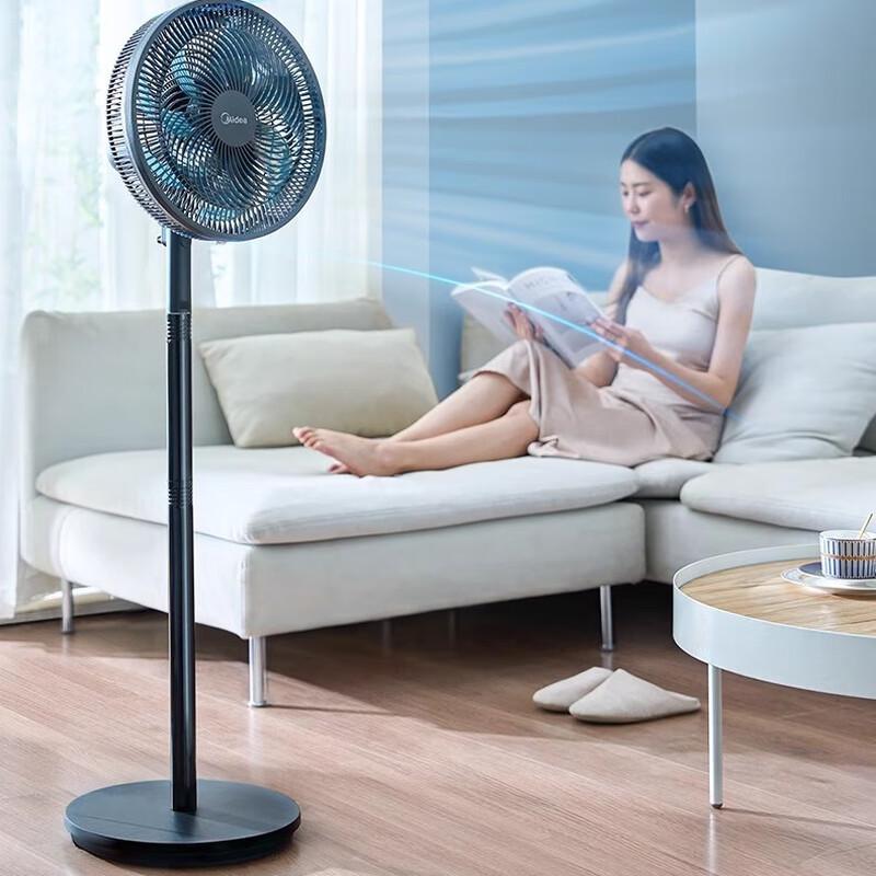 Midea Quiet 7-Blade Remote Control Pedestal Fan