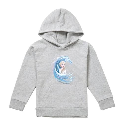 Frozen Childrens/Kids Believe In Yourself Elsa & Nokk Heather Pullover Hoodie