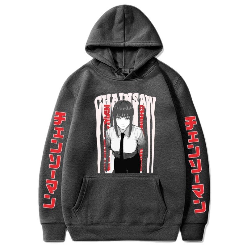 Chainsaw Man Makima Anime Men Hoodies Boys Harajuku Girls Pullover Fancy Music Gift Casual Loose Comfortable Sweatshirt