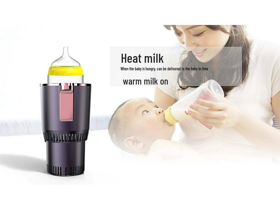 Портативный автомобильный стакан для нагрева и охлаждения: Компактный холодильник для горячих/холодных чашек для дома и автомобиля