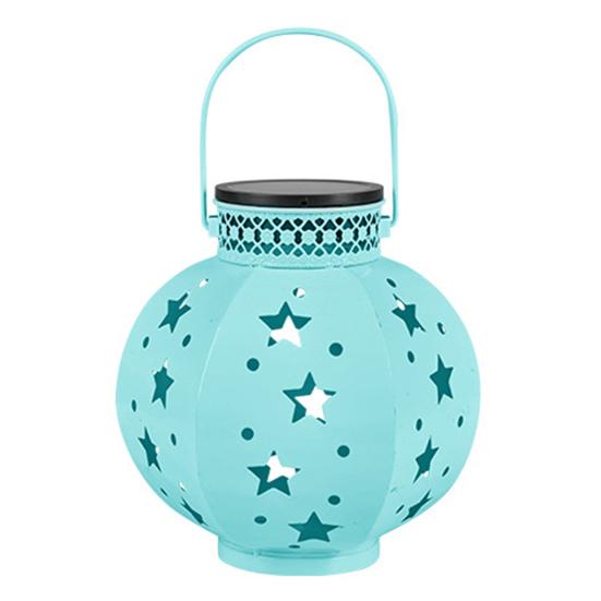 Уличный Звездный Солнечный Фонарь Водонепроницаемый Садовый Светильник со Звездным Полым Дизайном Теплое Светодиодное Свечение Солнечная Лампа для Двора Патио Веранды Газона Дорожки Украшение