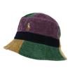 Ralph Pony Embroidery Panel Switching Corduroy Bucket Hat Cap (Polo Lauren) Men's Women's 01080156-L/XL-MULTI [Item]