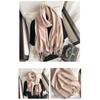 Imitation Cashmere Solid Color Fashion Decorative Warm Scarf Student Middle and Long Shawl Female
