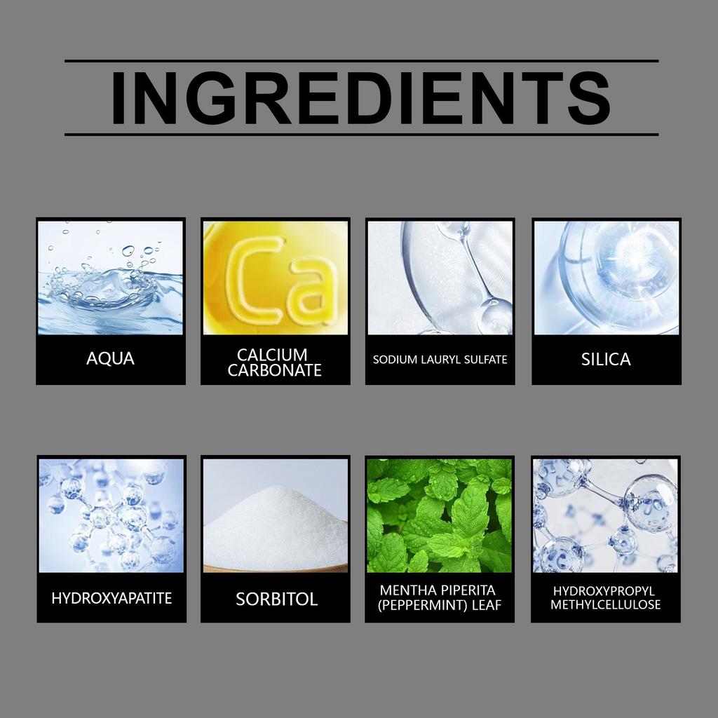 Зубная паста с активированным углем, зубная паста без фторида, натуральная отбеливающая зубная паста, зубная паста без фторида, для чувствительных зубов(120г)