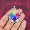 Кулон Rainbow Solar Quartz из стерлингового серебра 925 пробы, ювелирные изделия с подвеской из драгоценных камней ручной работы, подарки для жены, абсолютно новый кулон