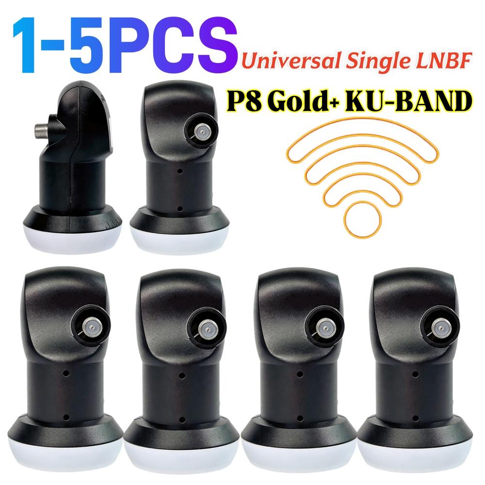 P8 Gold+ KU-ДИАПАЗОН Линейный конвертер Универсальный Одиночный LNBF HD Цифровой спутниковый сигнал Приемник для Нового Триколор 75 Спутников