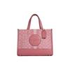 Сумка-тоут Dempsey 30 Classic из жаккардовой ткани и кожи для женщин, цвет Toffee Macaron C8448-IMTVT