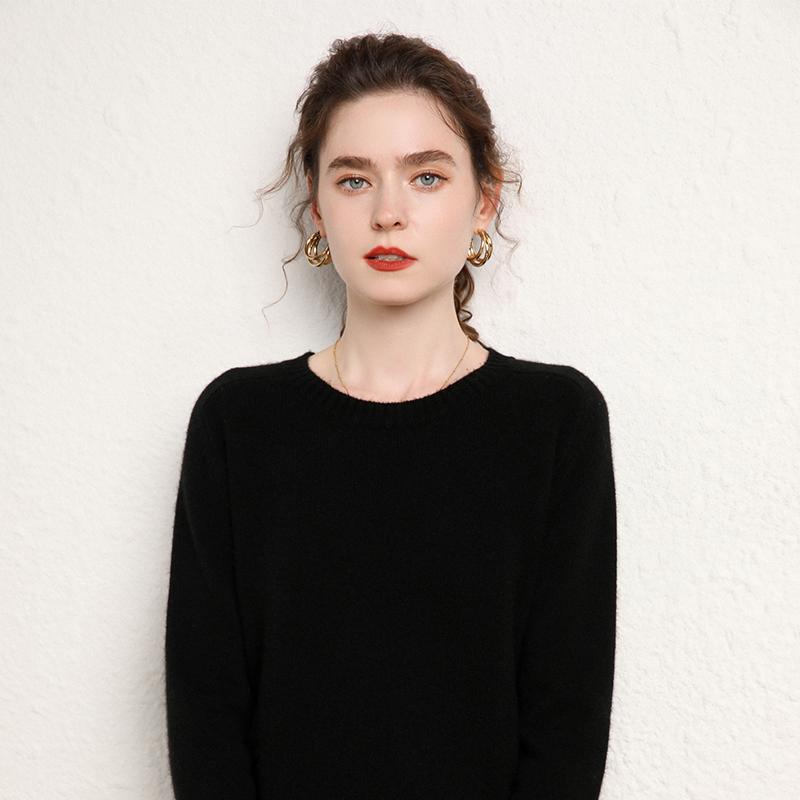 Женский кашемировый свитер Qinghe кашемир 100% кашемир, женский осенне-зимний кашемировый свитер, мягкий и теплый