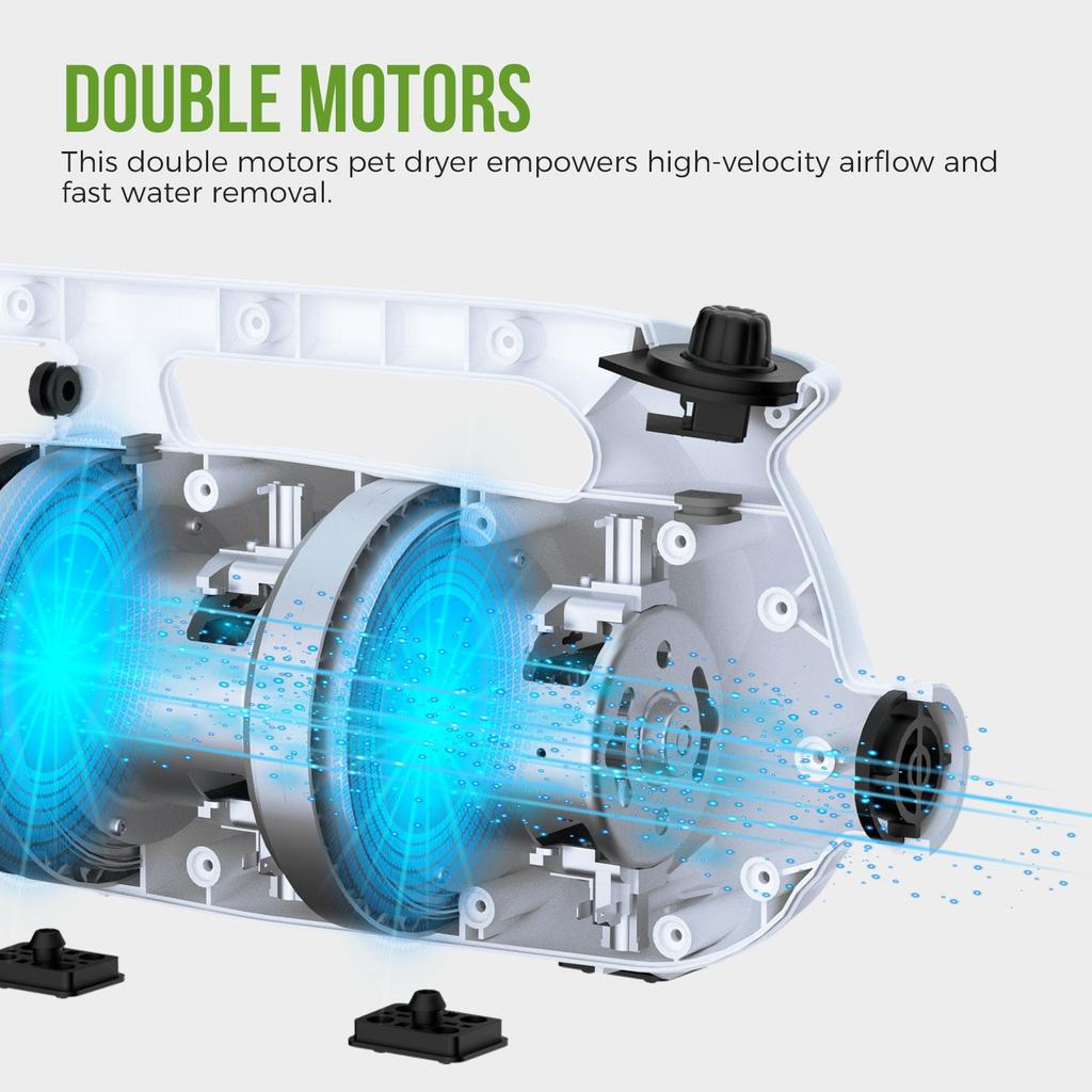 XPOWER B-163 Малошумный фен для домашних животных Комплект фена для шерсти домашних животных Горячий прибор Ленточный вентилятор Вилка ЕС