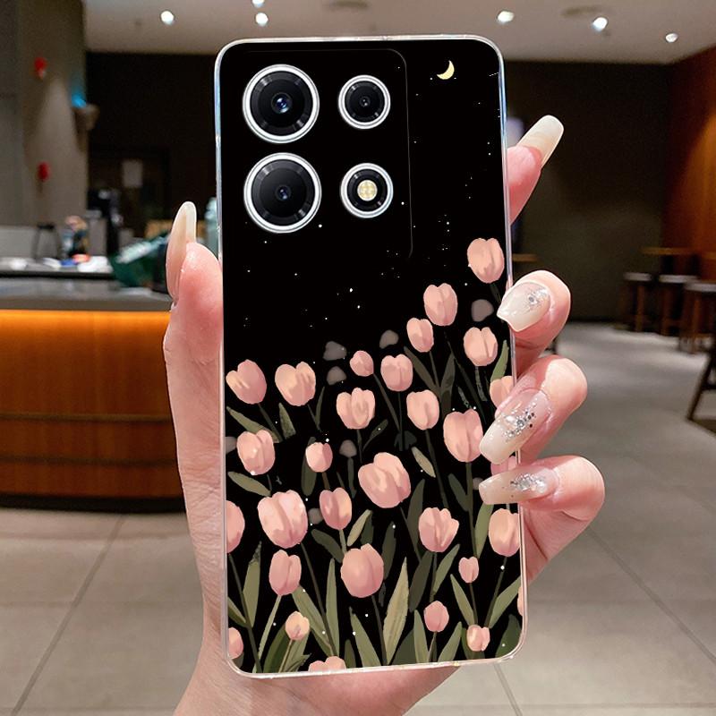 Чехол для телефона Infinix Note 30 VIP X6710 Прозрачный силиконовый мягкий чехол для Infinix Note 30 VIP Модные чехлы с цветами Note30 VIP Coque