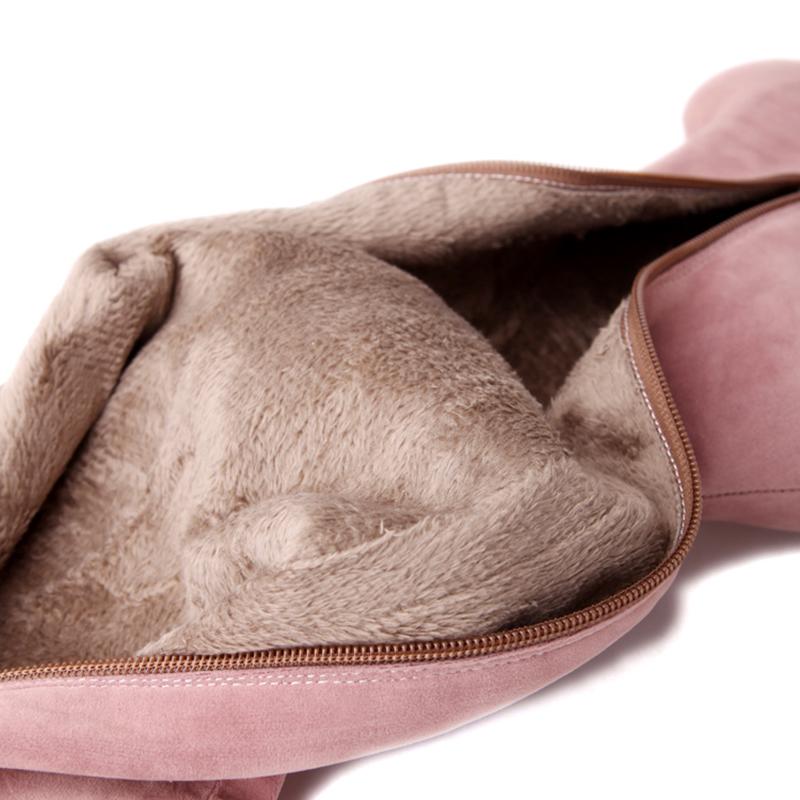 Зимние теплые плюшевые ультра-высокие шпильки сапоги с длинным голенищем женские высокие водонепроницаемые на платформе боковая молния ботфорты 2025