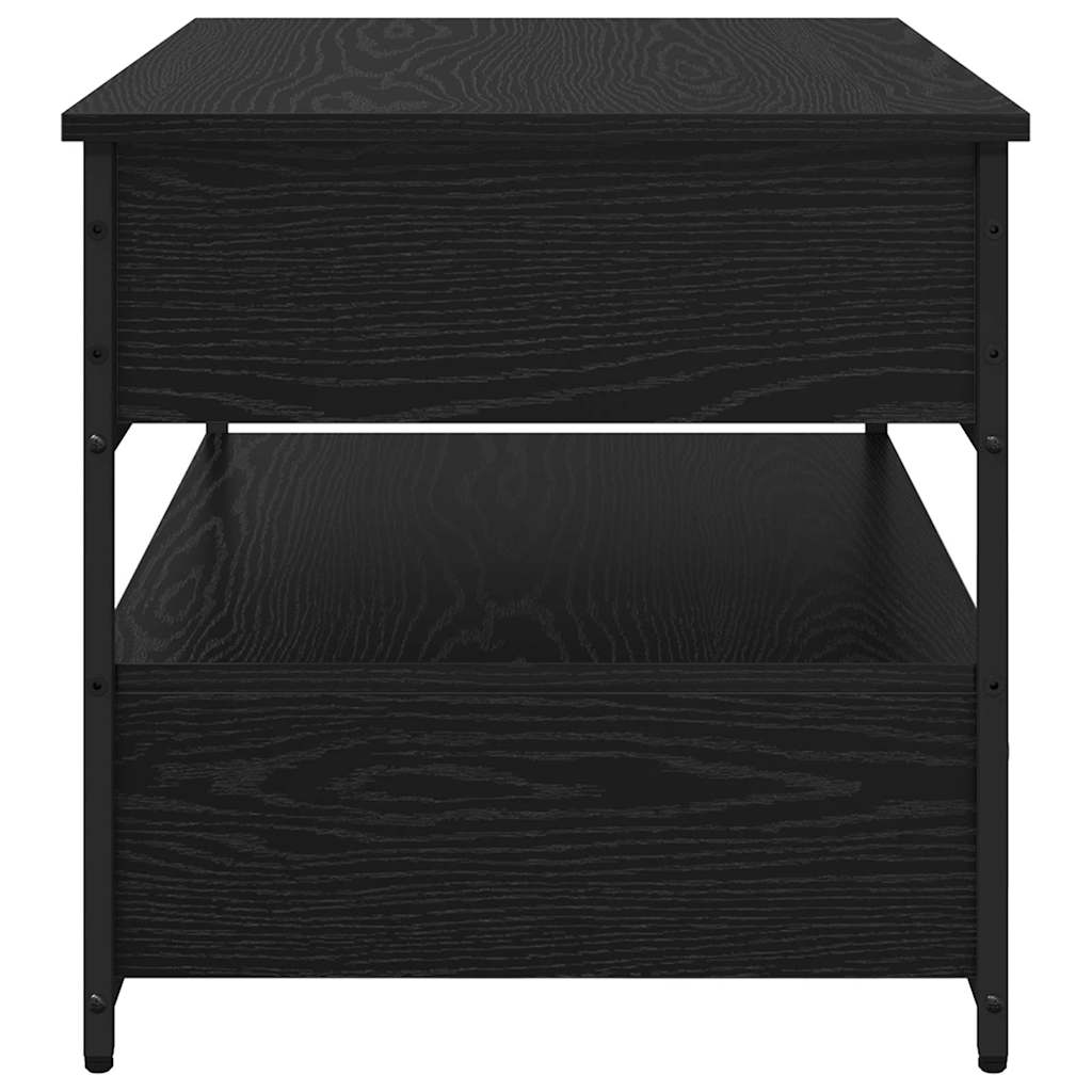 Coffee Table Black Oak Effect 70 x 50 x 54.5 cm Engineered Wood