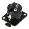 5 Pin Professional Speaker Plugs Female Base XLR Female Plugs Panel Mounted Connector 5-core Gold-plated XLR Connector