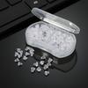 100 шт. Коробка с двумя типами прозрачных мягких силиконовых аксессуаров для серег, с противоскользящими застежками, элегантные и роскошные, популярные женские серьги