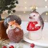 Fox And Hedgehog Shaped Christmas Ornaments Plastic Animal Decoration For Indoor Outdoor Holiday Party Home Tree