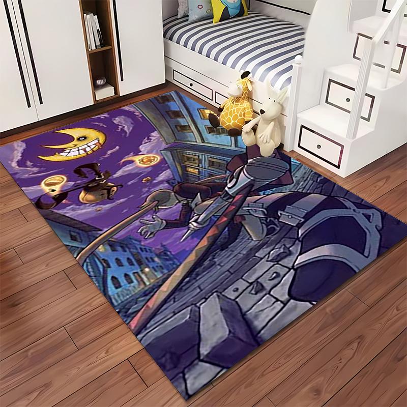 Aesthetic Surreal Fantasy Landscape Area Rug, Non-Slip Washable Throw Carpet for Living Room Bedroom Entryway Home