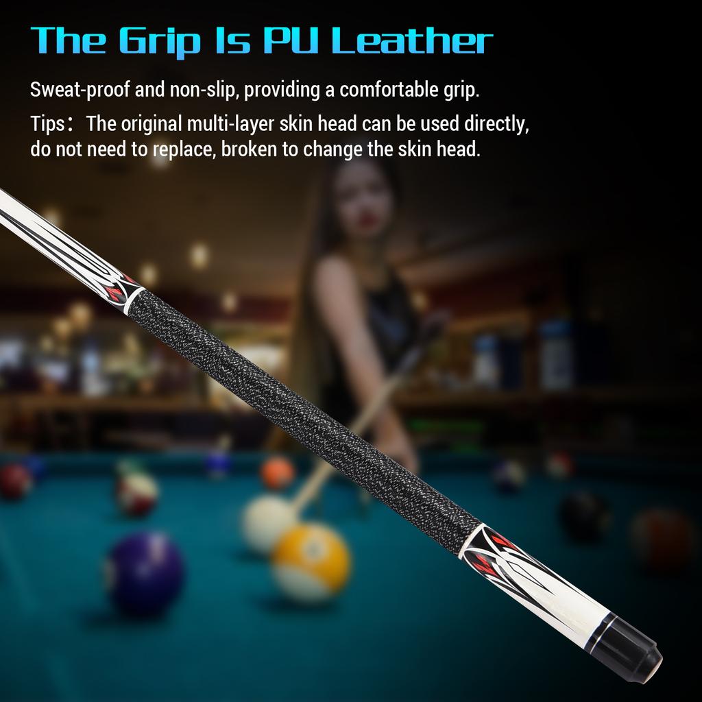 Pool Sticks 147cm   57.9in Maple Fancy Nine Ball Cue Double Section Billiard Design Pool Queue Stick Suitable for Black